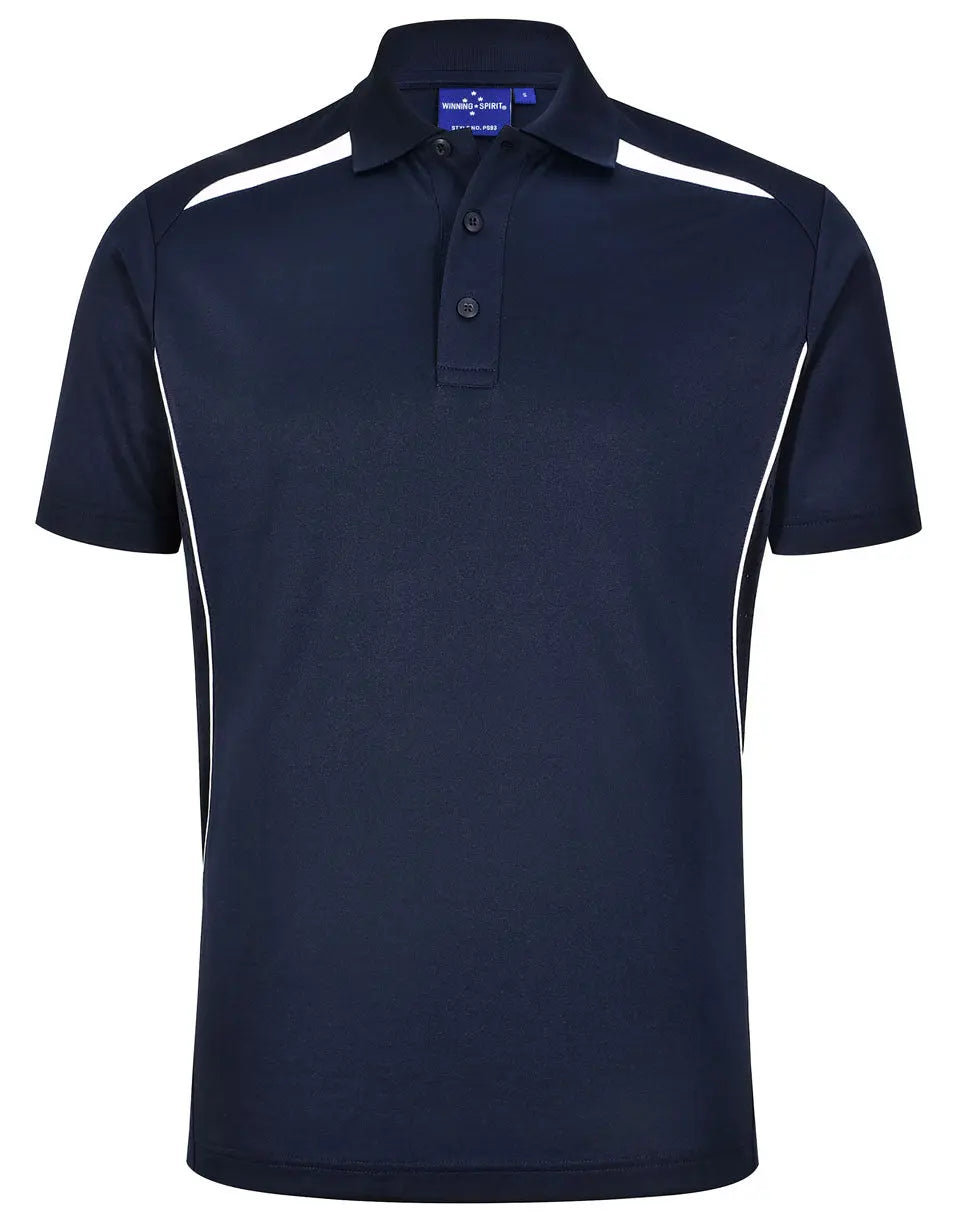 Winning Spirit Men's Sustainable Poly-Cotton Contrast Polo Shirt PS93 Metro Workwear.